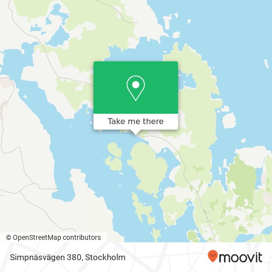 Simpnäsvägen 380 map