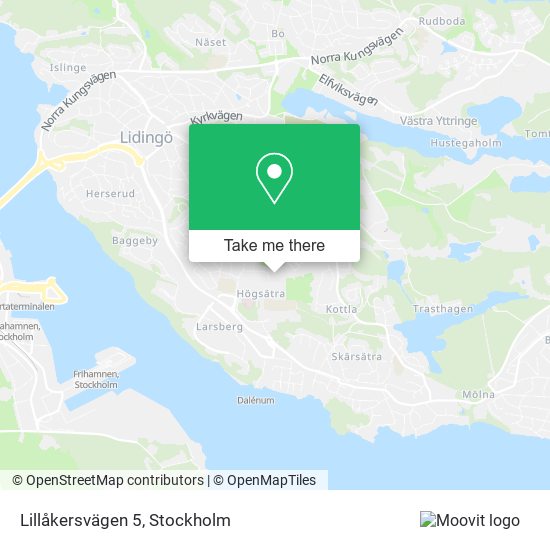 Lillåkersvägen 5 map