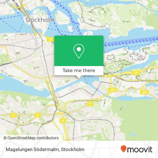 Magelungen Södermalm map