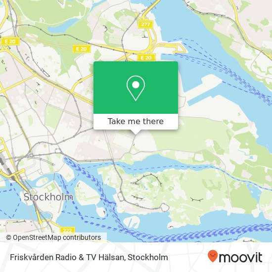 Friskvården Radio & TV Hälsan map