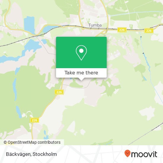 Bäckvägen map