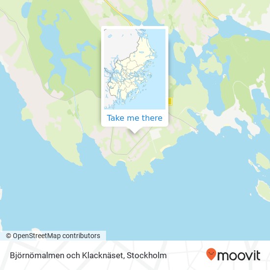 Björnömalmen och Klacknäset map