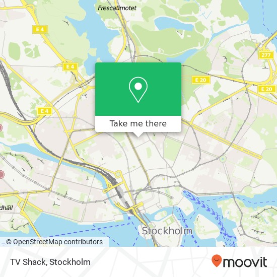 TV Shack map