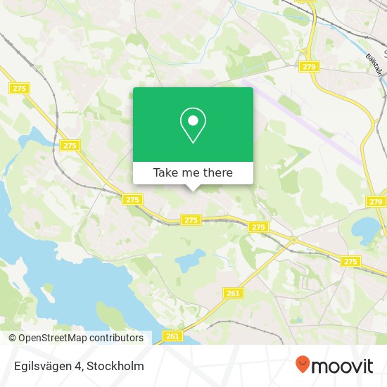 Egilsvägen 4 map