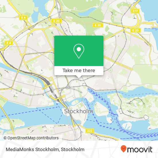 MediaMonks Stockholm map