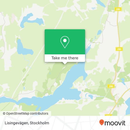 Lisingevägen map