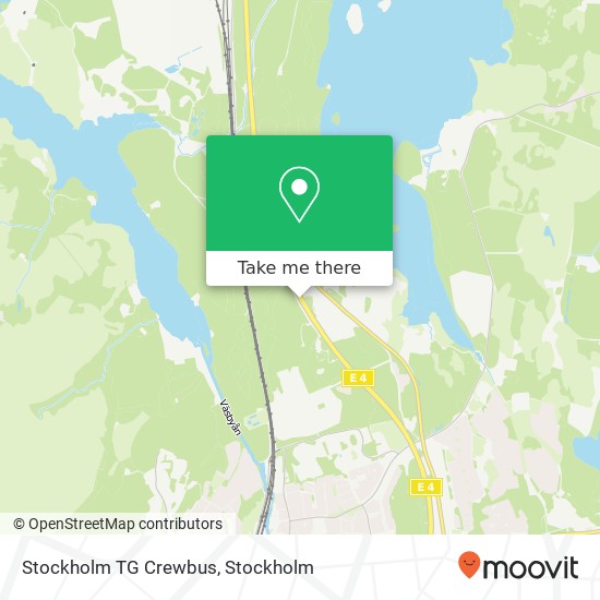 Stockholm TG Crewbus map