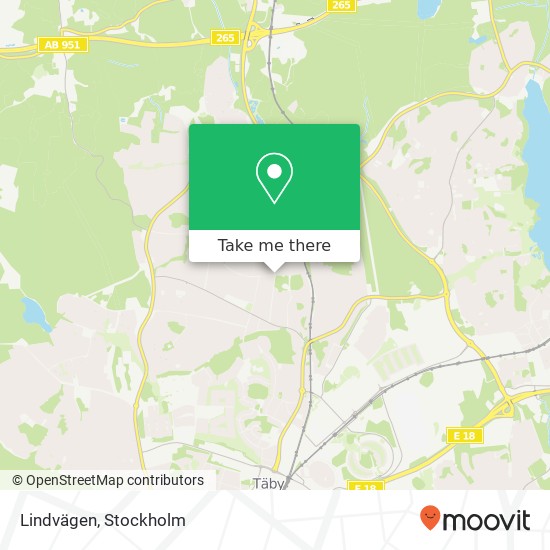 Lindvägen map