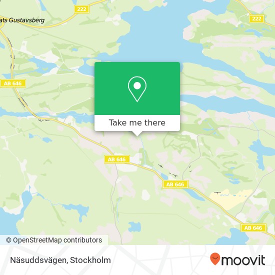 Näsuddsvägen map