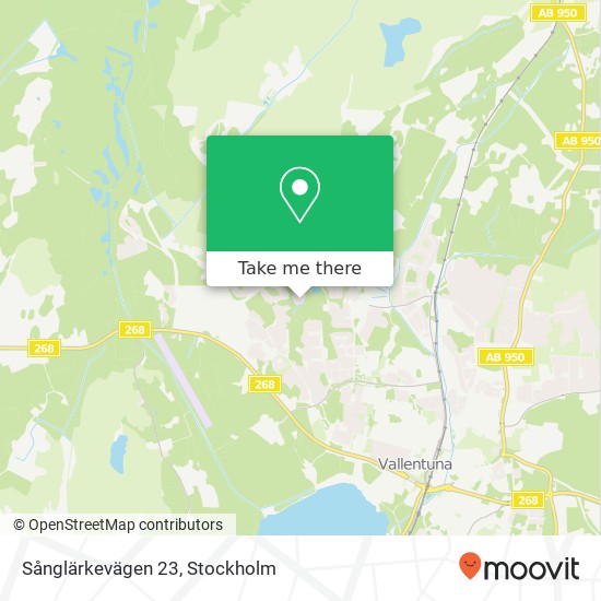 Sånglärkevägen 23 map