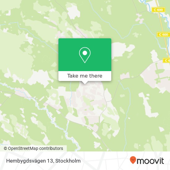 Hembygdsvägen 13 map