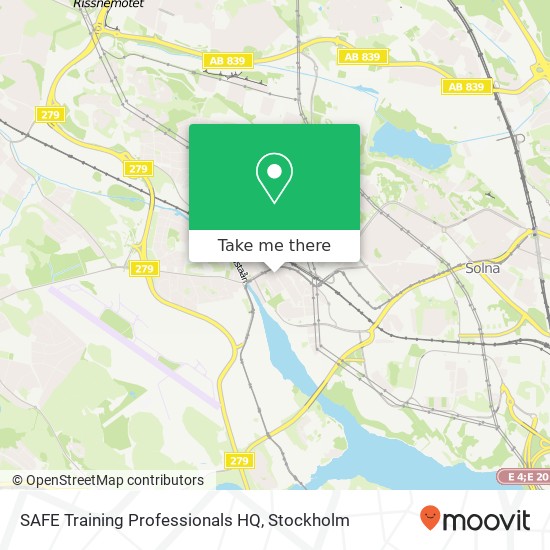 SAFE Training Professionals HQ map