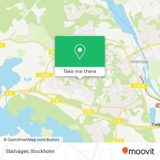 Slädvägen map