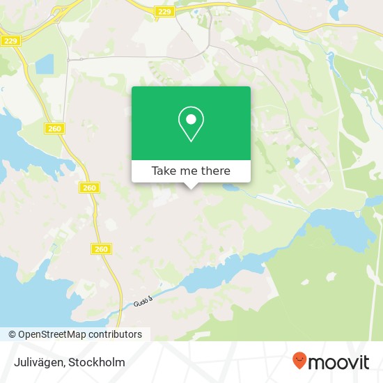 Julivägen map