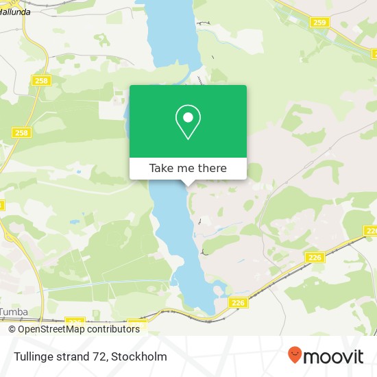 Tullinge strand 72 map