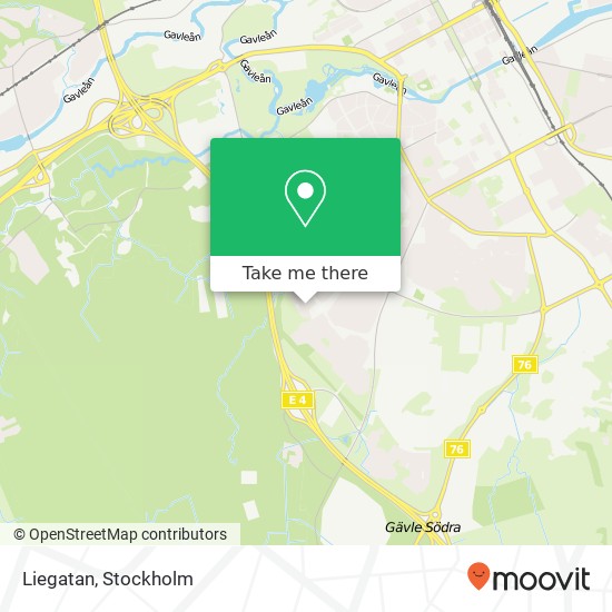 Liegatan map