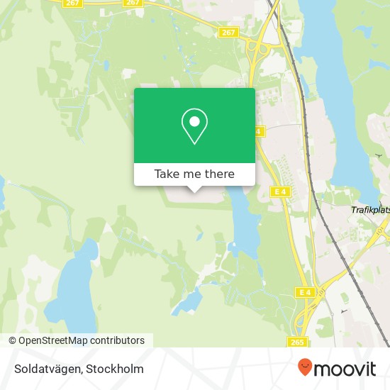 Soldatvägen map