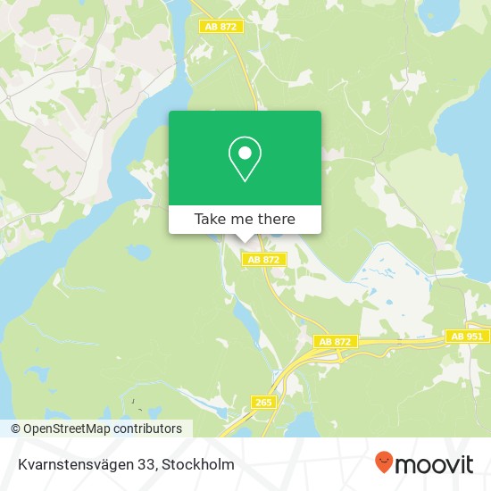 Kvarnstensvägen 33 map