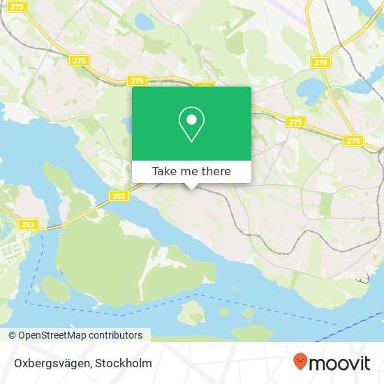 Oxbergsvägen map