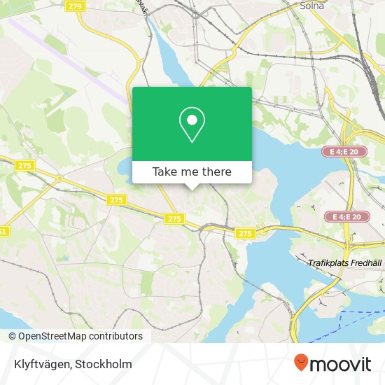 Klyftvägen map