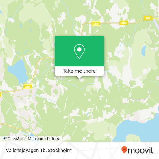 Vallensjövägen 1b map