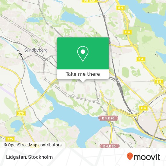 Lidgatan map