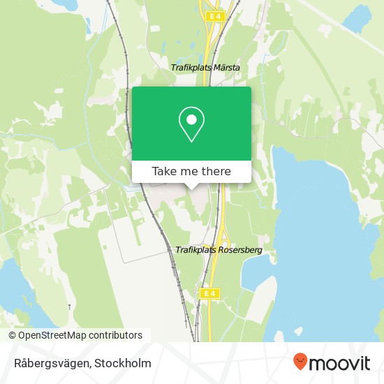 Råbergsvägen map