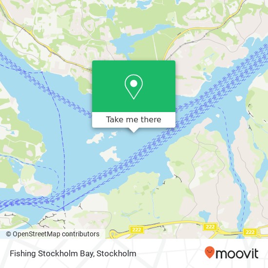 Fishing Stockholm Bay map