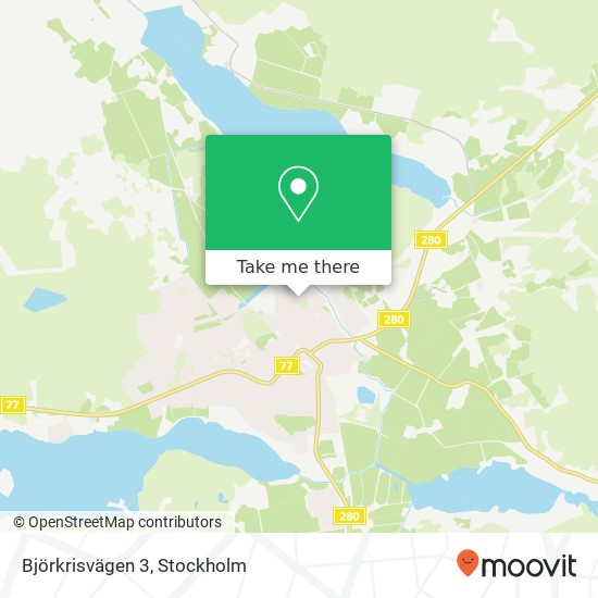 Björkrisvägen 3 map