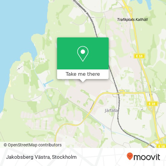 Jakobsberg Västra map