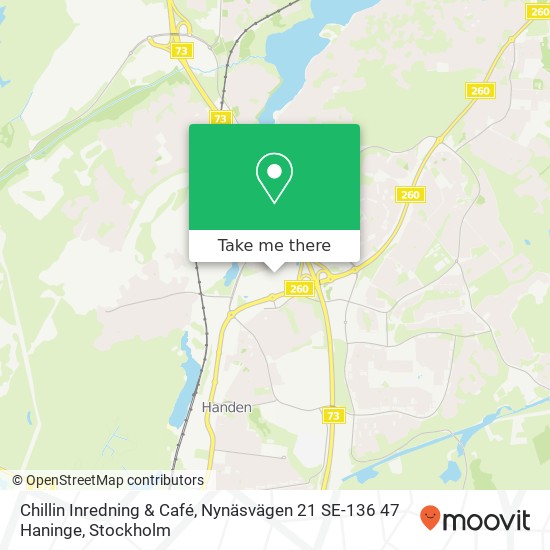 Chillin Inredning & Café, Nynäsvägen 21 SE-136 47 Haninge map