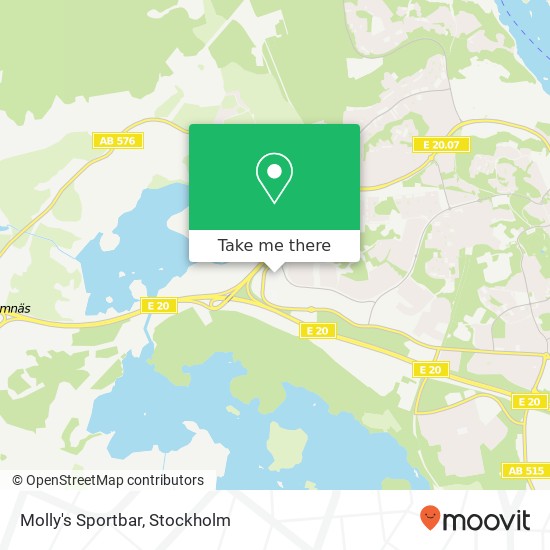 Molly's Sportbar, Genetaleden 1 SE-151 59 Södertälje map