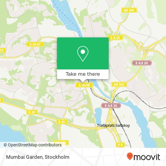 Mumbai Garden, Campusgatan 36 SE-151 32 Södertälje map