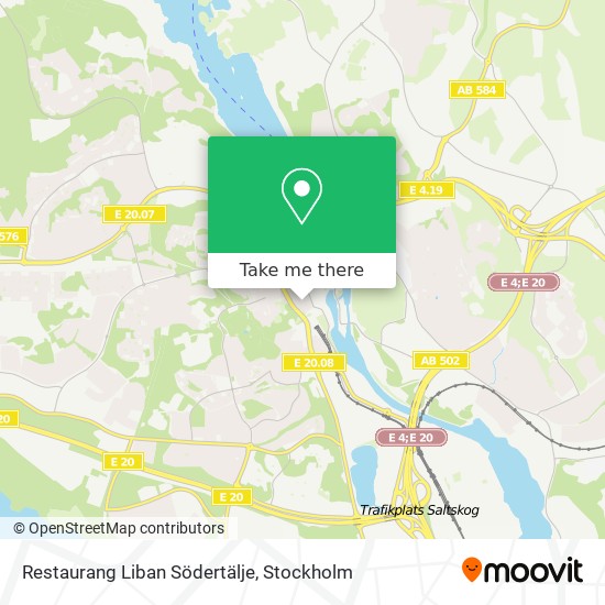 Restaurang Liban Södertälje map