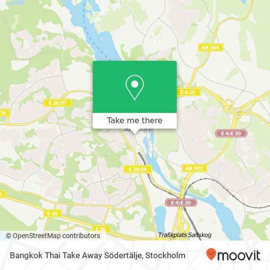 Bangkok Thai Take Away Södertälje, Nygatan 12 SE-151 72 Södertälje map