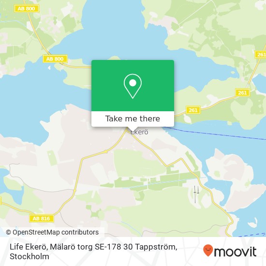 Life Ekerö, Mälarö torg SE-178 30 Tappström map