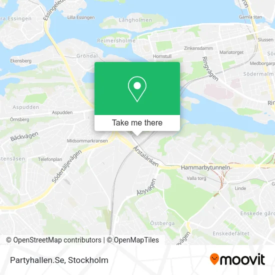 Partyhallen.Se map