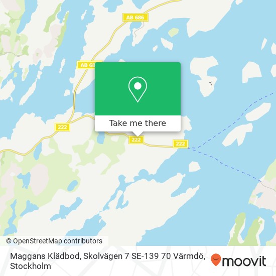 Maggans Klädbod, Skolvägen 7 SE-139 70 Värmdö map