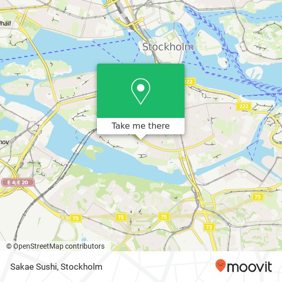 Sakae Sushi, Ringvägen 54 SE-118 61 Stockholm map