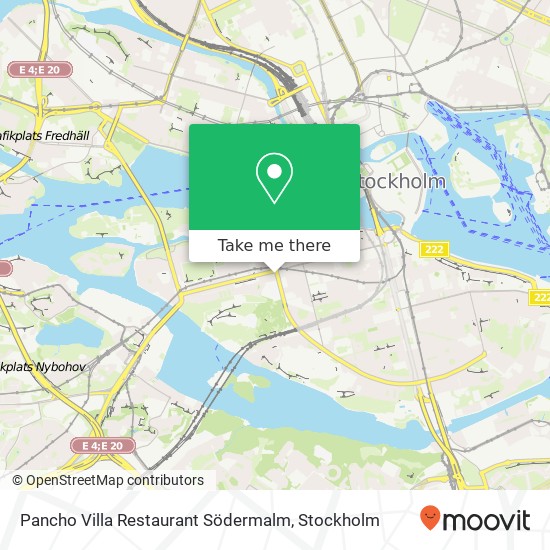 Pancho Villa Restaurant Södermalm, Ringvägen 12 SE-117 26 Stockholm map