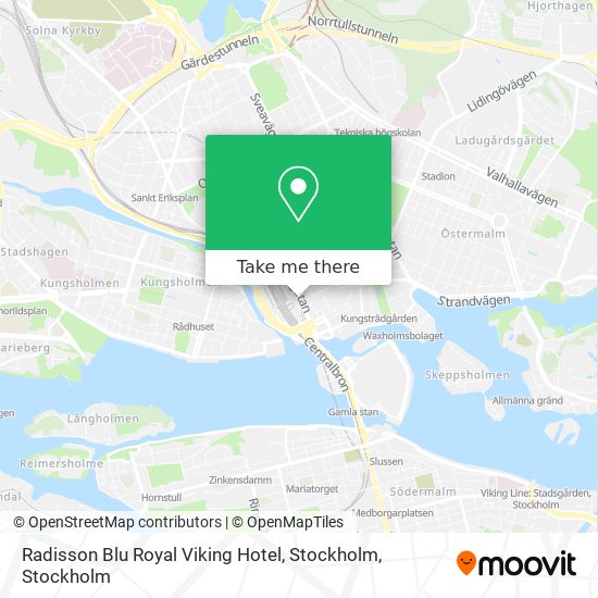 Radisson Blu Royal Viking Hotel, Stockholm map