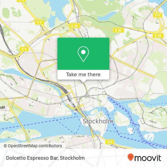 Dolcetto Espresso Bar, Sveavägen 25 SE-111 34 Stockholm map