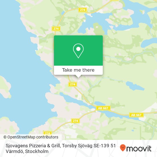 Sjovagens Pizzeria & Grill, Torsby Sjöväg SE-139 51 Värmdö map