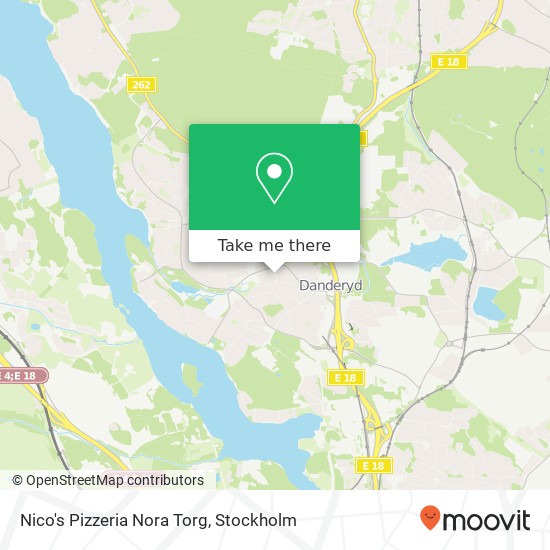 Nico's Pizzeria Nora Torg, Nora torg 5 SE-182 34 Danderyd map