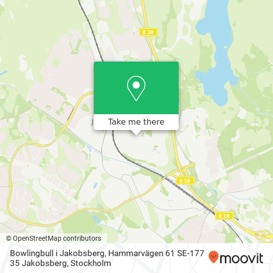 Bowlingbull i Jakobsberg, Hammarvägen 61 SE-177 35 Jakobsberg map