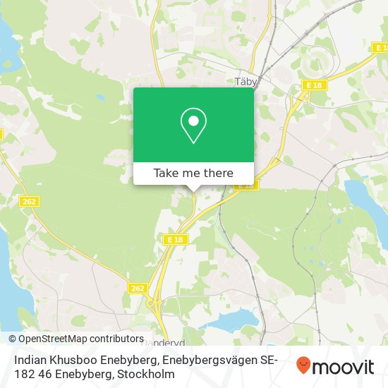 Indian Khusboo Enebyberg, Enebybergsvägen SE-182 46 Enebyberg map