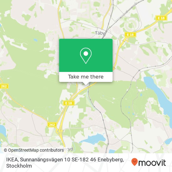 IKEA, Sunnanängsvägen 10 SE-182 46 Enebyberg map