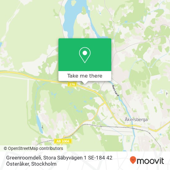 Greenroomdeli, Stora Säbyvägen 1 SE-184 42 Österåker map