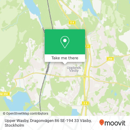 Upper Wasby, Dragonvägen 86 SE-194 33 Väsby map