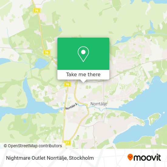Nightmare Outlet Norrtälje map